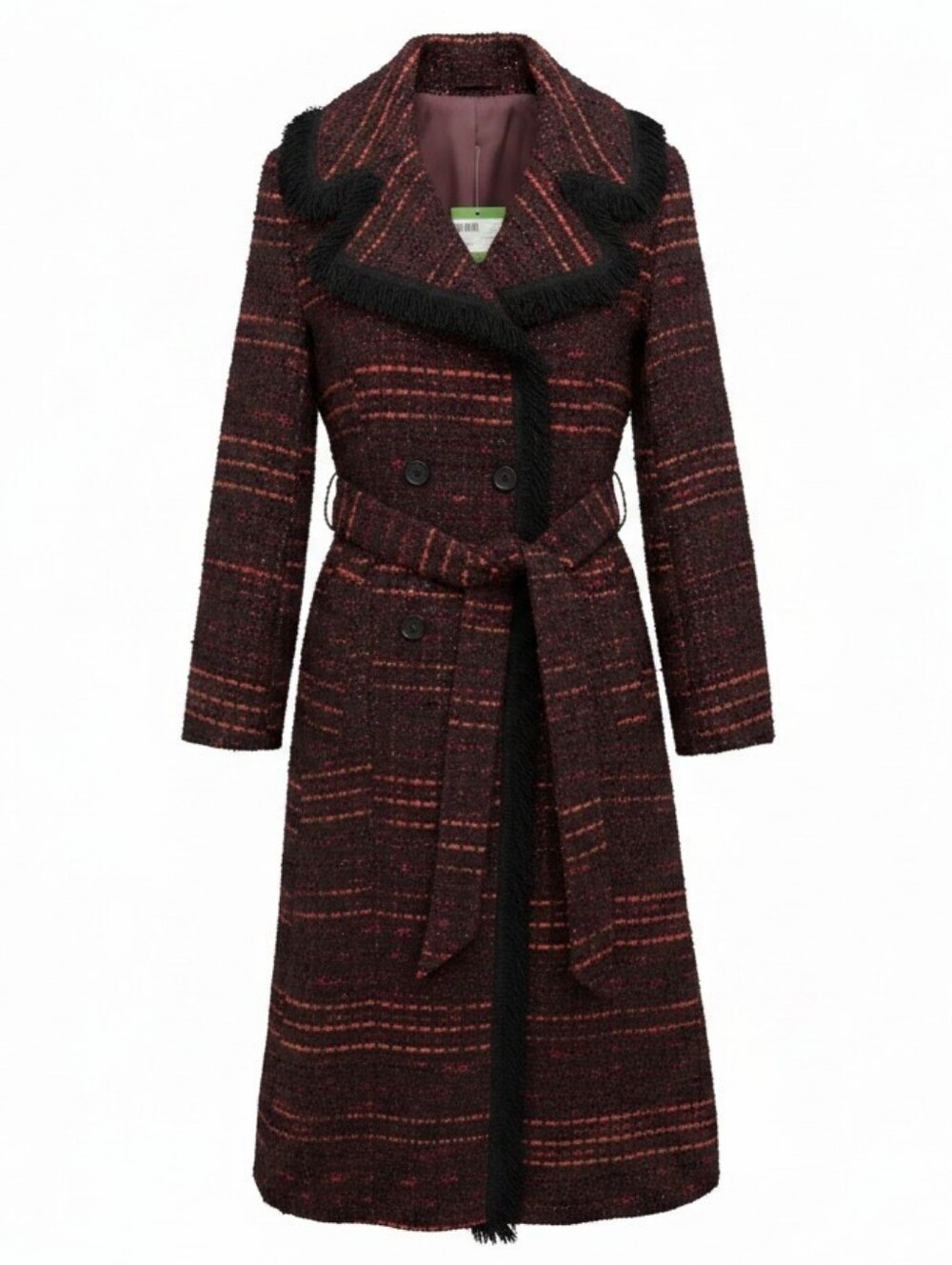 Women's Multicolor Tweed Coat